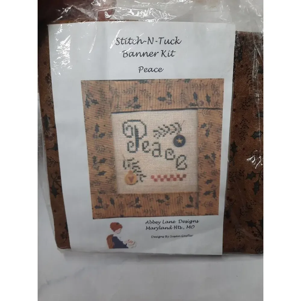 Abbey Lane Designs Stitch N Tuck Banner Kit Peace